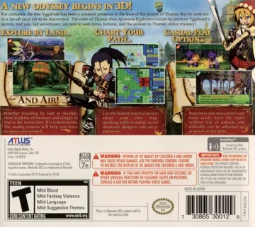 Etrian Odyssey IV - Legends of the Titan (Usa) box cover back